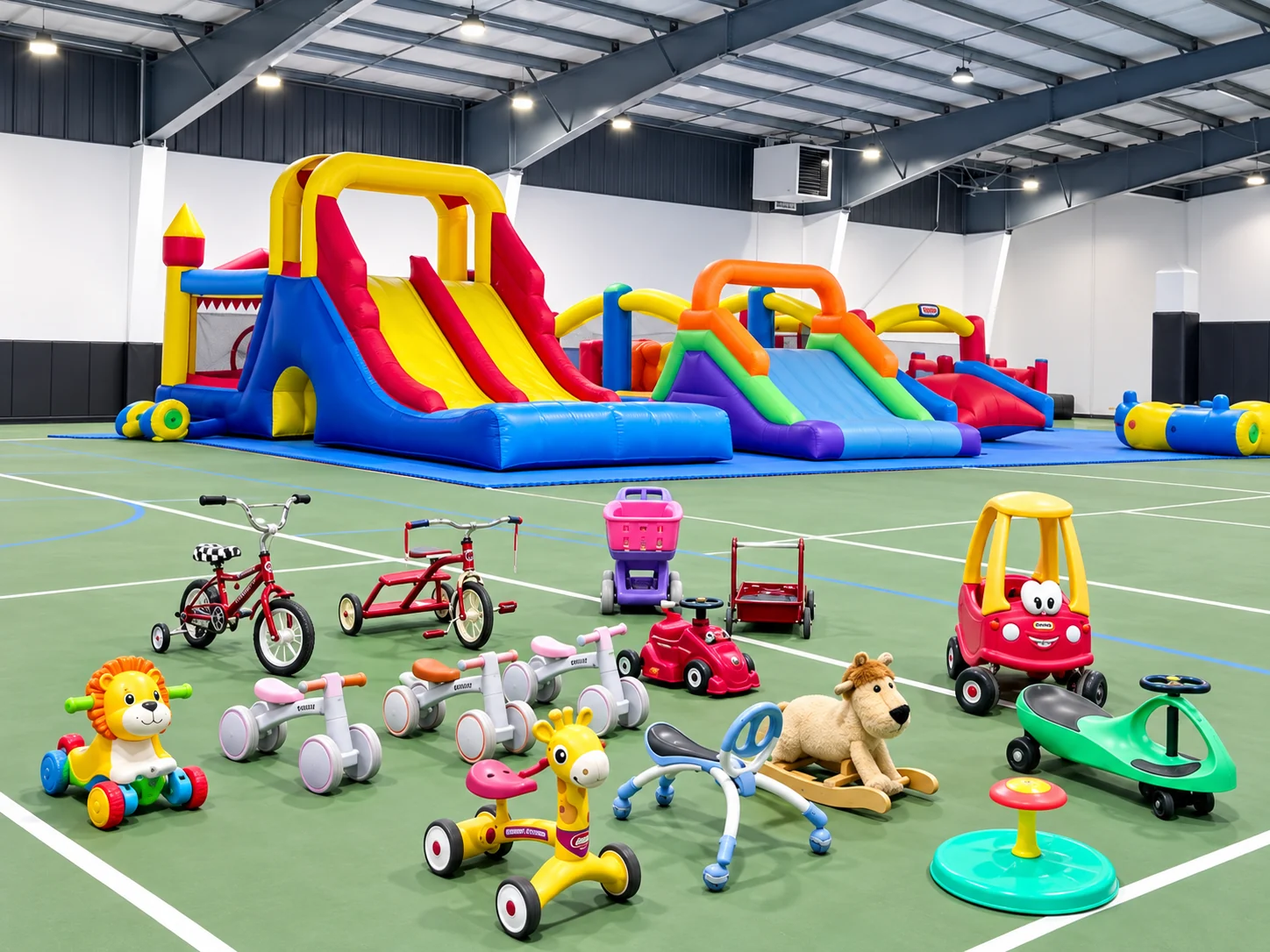 Celebrate indoor play area with activities and inflatables