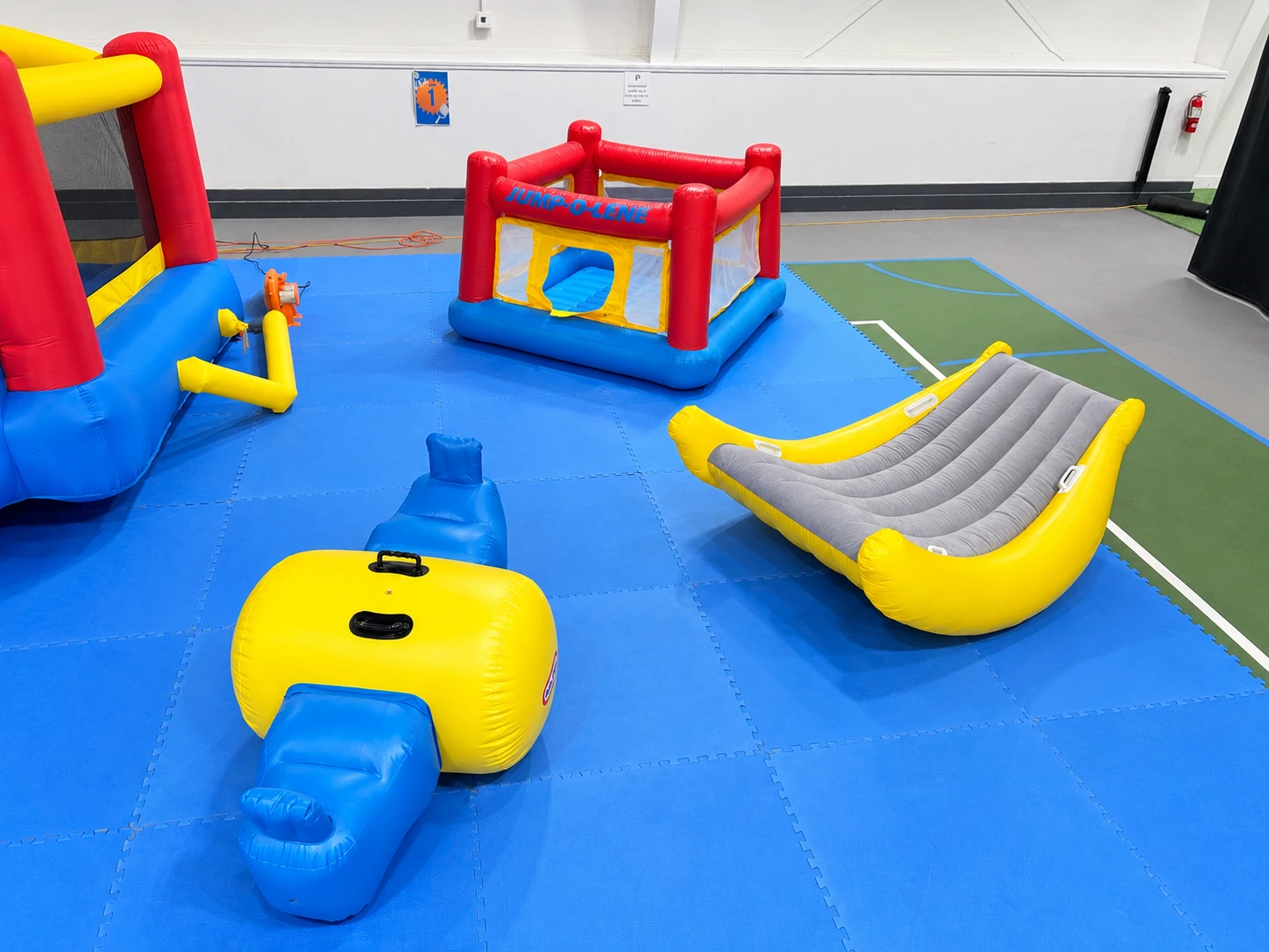 Wide view of Celebrate play space